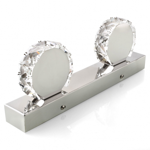 Kinkiet kryształowy 30cm pierścień KK02